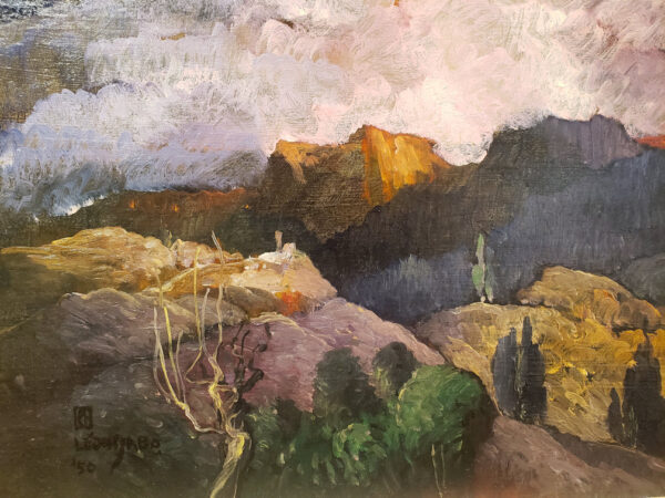 "Untitled (Rocky Scape), 1950" by Leon Dabo, NA(1864-1960) SOLD - Image 9