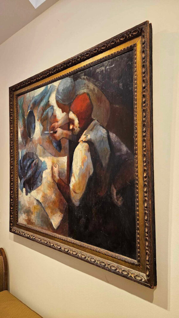 Stephen Bagnell (1930 - 1996)  “The Fish Monger”  Oil on Artist Board - Image 22