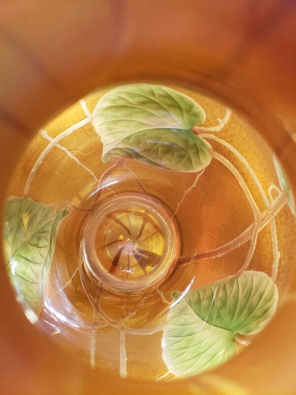 Tiffany Studios Leaf and Vine Carved Cameo Glass Vase - Image 12