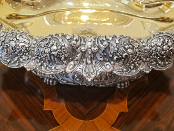Rare American Parcel-Gilt Silver Centerpiece Bowl, Tiffany & Co., New York, Circa 1891-1902 - Image 9
