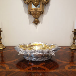 Rare American Parcel-Gilt Silver Centerpiece Bowl, Tiffany & Co., New York, Circa 1891-1902