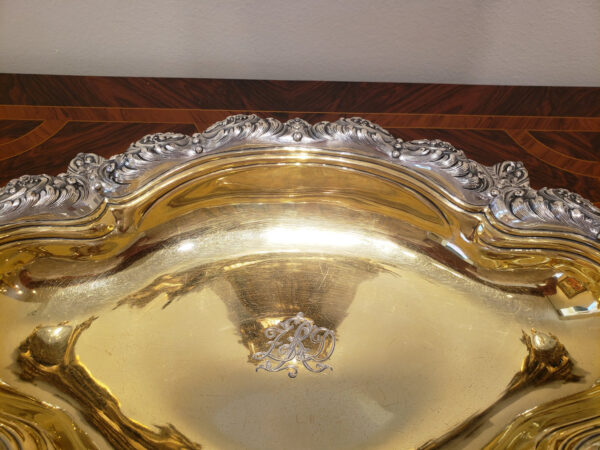 Rare American Parcel-Gilt Silver Centerpiece Bowl, Tiffany & Co., New York, Circa 1891-1902 - Image 7